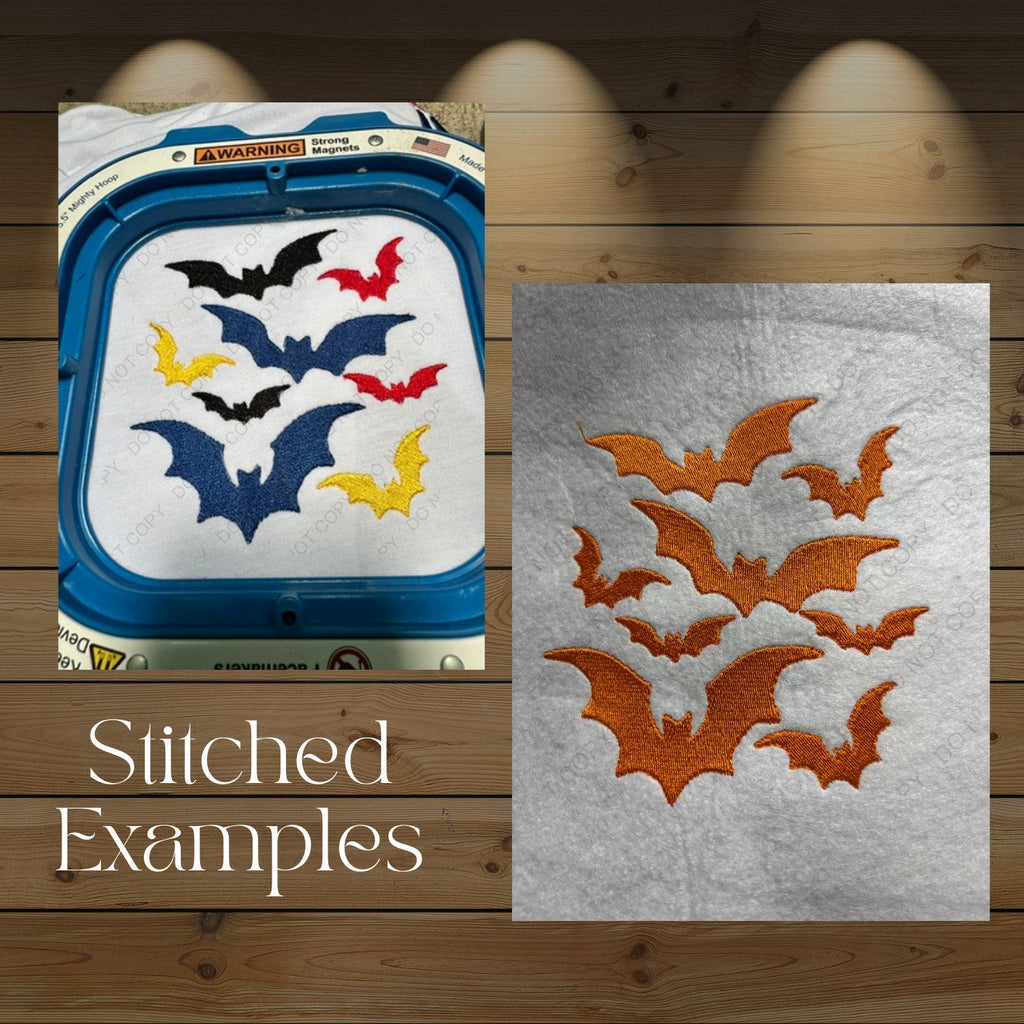 Bats Embroidery File