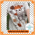 Skeleton Pumpkin Fall Halloween TSHIRT